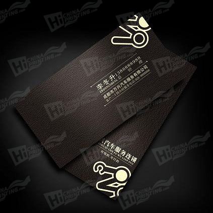 Black Business Cards with Spot Color Printing